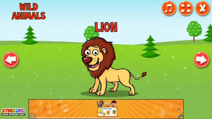 Wild Animals for Kids android App screenshot 6